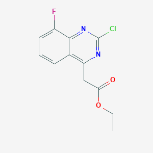 Ethyl 2-Chloro-8-fluoroquinazoline-4-acetate