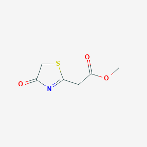 molecular formula C6H7NO3S B15340475 Methyl (4-oxo-4,5-dihydro-1,3-thiazol-2-yl)acetate 