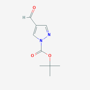 molecular formula C9H12N2O3 B153405 Tert-butyl 4-formyl-1H-pyrazole-1-carboxylate CAS No. 821767-61-7