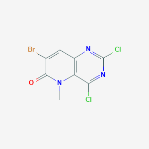 molecular formula C8H4BrCl2N3O B15340587 7-Bromo-2,4-dichloro-5-methylpyrido[3,2-d]pyrimidin-6(5H)-one 