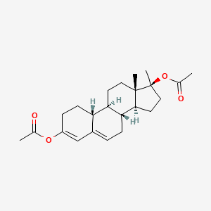 molecular formula C23H32O4 B15340613 17-Methyl-estra-3,5-diene-3,17 beta-diol Diacetate 