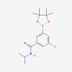 3-Chloro-N-isopropyl-5-(4,4,5,5-tetramethyl-[1,3,2]dioxaborolan-2-yl)-benzamide