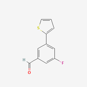 3-Fluoro-5-thiophen-2-ylbenzaldehyde