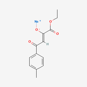 molecular formula C13H13NaO4 B15340701 sodium (2Z)-1-ethoxy-4-(4-methylphenyl)-1,4-dioxobut-2-en-2-olate 