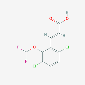 3-(3,6-Dichloro-2-(difluoromethoxy)phenyl)acrylic acid