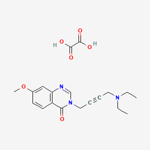 3-[4-(diethylamino)but-2-ynyl]-7-methoxyquinazolin-4-one;oxalic acid