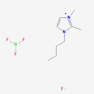 molecular formula C9H17BF4N2 B15340743 1-Butyl-2,3-dimethyl imidazolium tetrafluorobo-rate 