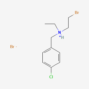 2-bromoethyl-[(4-chlorophenyl)methyl]-ethylazanium;bromide