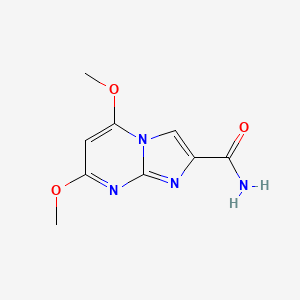 5,7-Dimethoxyimidazo[1,2-a]pyrimidine-2-carboxamide