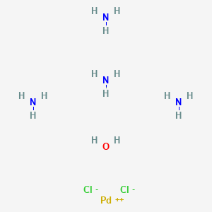 Azane;palladium(2+);dichloride;hydrate