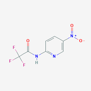 molecular formula C7H4F3N3O3 B15341647 2,2,2-trifluoro-N-(5-nitropyridin-2-yl)acetamide CAS No. 1765-10-2