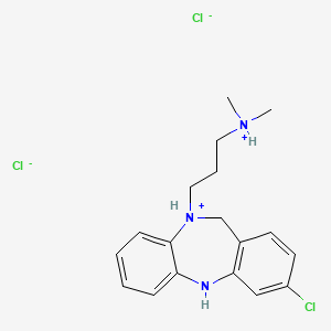 3-Chloro-10-(3-(dimethylamino)propyl)-5H-dibenzo(b,e)(1,4)diazepine dihydrochloride