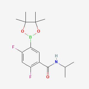 2,4-Difluoro-N-isopropyl-5-(4,4,5,5-tetramethyl-1,3,2-dioxaborolan-2-yl)benzamide