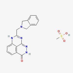 11-(1,3-dihydroisoindol-2-ylmethyl)-2,3,10,12-tetrazatricyclo[7.3.1.05,13]trideca-1,5(13),6,8,11-pentaen-4-one;methanesulfonic acid