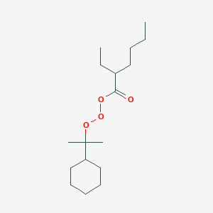 molecular formula C17H32O4 B15341818 2-Cyclohexylpropan-2-yloxy 2-ethylhexaneperoxoate 