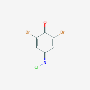 molecular formula C6H2Br2ClNO B153419 2,6-二溴-4-(氯亚氨基)环己-2,5-二烯酮 CAS No. 537-45-1