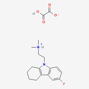 Carbazole, 1,2,3,4-tetrahydro-9-(2-dimethylaminoethyl)-6-fluoro-, oxalate