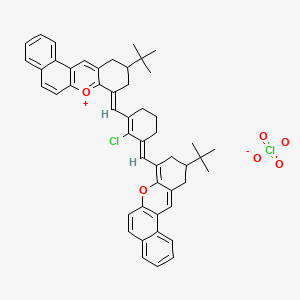 10-tert-Butyl-8-[3-(10-tert-butyl-10,11-dihydro-9H-benzo[a]xanthen-8-ylmethylene)-2-chloro-cyclohex-1-enylmethylene]-8,9,10,11-tetrahydro-benzo[a]xanthenylium perchlorate