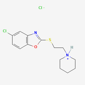 5-Chloro-2-((2-piperidinoethyl)thio)benzoxazole hydrochloride