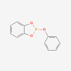 molecular formula C12H9O3P B15341975 2-Phenoxy-1,3,2-benzodioxaphosphole CAS No. 4591-40-6