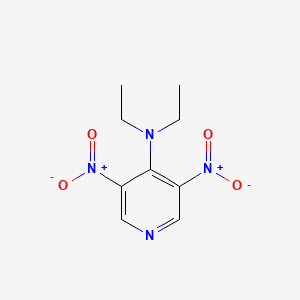 molecular formula C9H12N4O4 B15341982 3,5-Dinitro-4-diethylaminopyridine CAS No. 31872-72-7