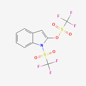 1-(Trifluoromethanesulfonyl)indol-2-yl trifluoromethanesulfonate