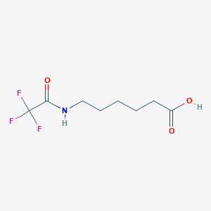 molecular formula C8H12F3NO3 B015342 6-(Trifluoroacetamido)hexanoic Acid CAS No. 407-91-0