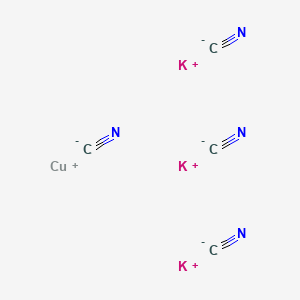 Tripotassium tetra(cyano-C)cuprate(3-)