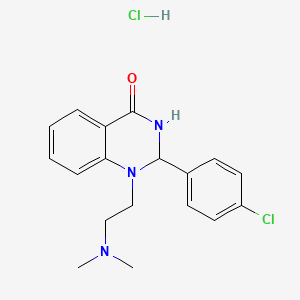 2-(4-Chlorophenyl)-2,3-dihydro-1-(2-(dimethylamino)ethyl)-4(1H)-quinazolinone hydrochloride