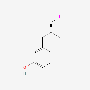 Phenol, 3-(3-iodo-2-methylpropyl)-, (R)-