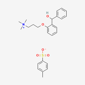 AMMONIUM, (3-(2-(alpha-HYDROXYBENZYL)PHENOXY)PROPYL)TRIMETHYL-, TOLUENESULFONATE