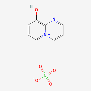 molecular formula C8H7ClN2O5 B15342199 Pyrido[1,2-a]pyrimidin-5-ium-9-ol;perchlorate 