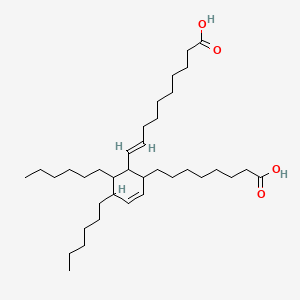 (E)-10-[2-(7-carboxyheptyl)-5,6-dihexylcyclohex-3-en-1-yl]dec-9-enoic acid