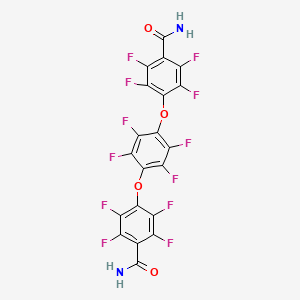 4-[4-(4-Carbamoyl-2,3,5,6-tetrafluorophenoxy)-2,3,5,6-tetrafluorophenoxy]-2,3,5,6-tetrafluorobenzamide