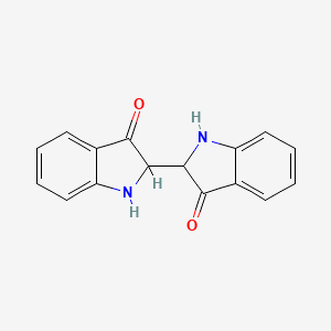 molecular formula C16H12N2O2 B15342247 2,2'-Dihydroindigo CAS No. 4058-46-2