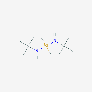 molecular formula C10H26N2Si B15342305 Silanediamine, N,N'-bis(1,1-dimethylethyl)-1,1-dimethyl- CAS No. 17940-08-8