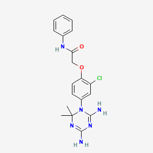 Acetamide, 2-[2-chloro-4-(4,6-diamino-2,2-dimethyl-1,3,5-triazin-1(2H)-yl)phenoxy]-N-phenyl-