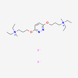 Ammonium, (3,6-pyridazinediylbis(oxytrimethylene))bis(diethylmethyl-, diiodide