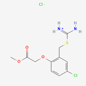 (2-(((Aminoiminomethyl)thio)methyl)-4-chlorophenoxy) acetic acid methyl ester monohydrochloride