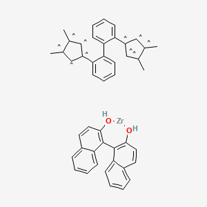 Zirconium,[(1R)-[1,1'-binaphthalene]-2,2'-diolato(2-)-kO2,kO'2][(1R)-[1,1'-biphenyl]-2,2'-diylbis[(1,2,3,4,5-h)-3,4-dimethyl-2,4-cyclopentadien-1-ylidene]]-