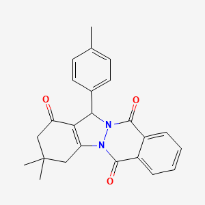 3,3-Dimethyl-13-p-tolyl-2,3,4,13-tetrahydroindazolo[1,2-b]phthalazine-1,6,11-trione