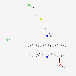 9-((2-((2-Chloroethyl)thio)ethyl)amino)-4-methoxyacridine hydrochloride hemihydrate