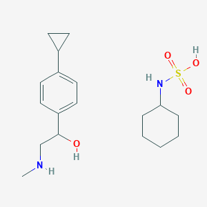 Cyclohexylsulfamic acid;1-(4-cyclopropylphenyl)-2-(methylamino)ethanol