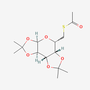 S-[[(1S,2R,6R,8S,9R)-4,4,11,11-tetramethyl-3,5,7,10,12-pentaoxatricyclo[7.3.0.02,6]dodecan-8-yl]methyl] ethanethioate