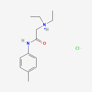 molecular formula C13H21ClN2O B15342951 2-(Diethylamino)-4'-methylacetanilide monohydrochloride CAS No. 13995-54-5