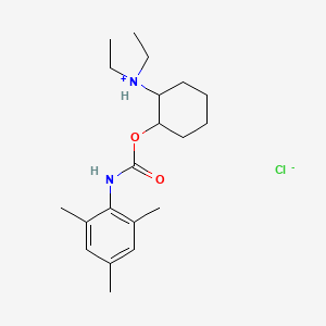 diethyl-[2-[(2,4,6-trimethylphenyl)carbamoyloxy]cyclohexyl]azanium;chloride