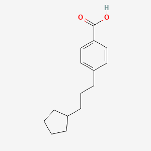 4-(3-Cyclopentylpropyl)benzoic acid