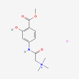 Methyl 4-(2-(dimethylamino)acetylamino)salicylate, methiodide