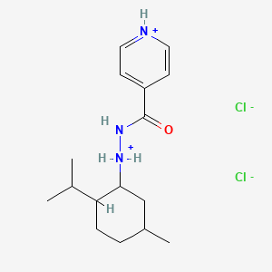 (5-methyl-2-propan-2-ylcyclohexyl)-(pyridin-1-ium-4-carbonylamino)azanium;dichloride