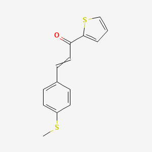 3-[4-(Methylsulfanyl)phenyl]-1-(thiophen-2-YL)prop-2-EN-1-one